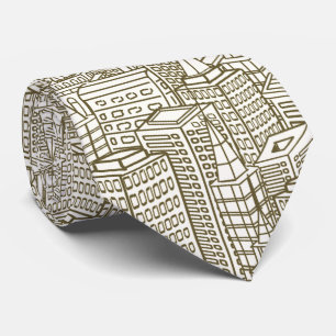 Gravata Construindo Linhas Arquiteto e Pescoço Masculino 