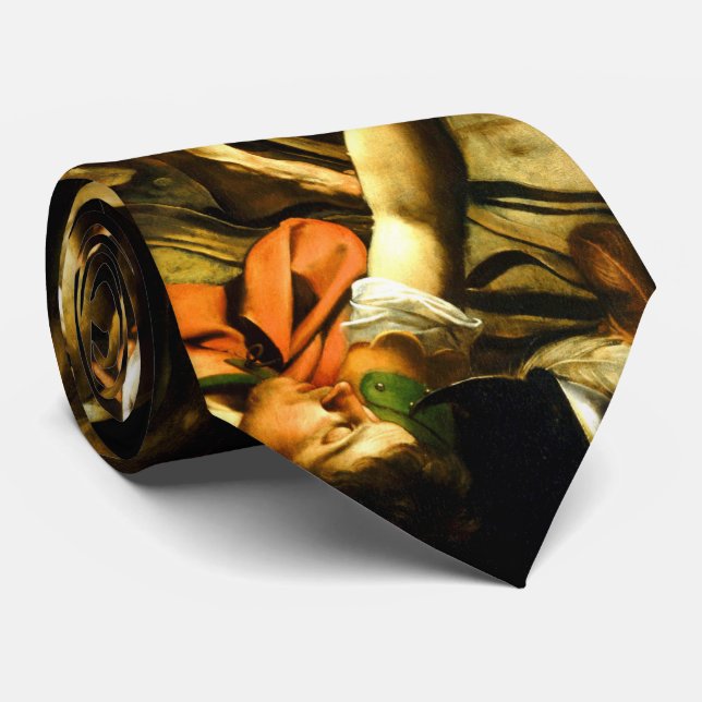 Gravata Conversão na maneira a Damasco por Caravaggio (Rolled)