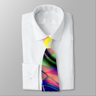 Gravata Convexo azul torcido, um fantasma espiralado amare