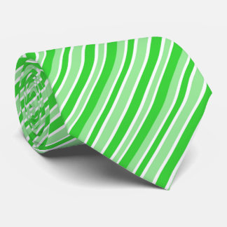 Gravata Cool white green stripe pattern