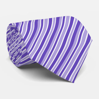 Gravata Cool white purple stripe pattern neck tie