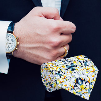 GRAVATA COR DA ÁGUA BRANCA E AZUL MENTIRA A MADEIRA DE HOM