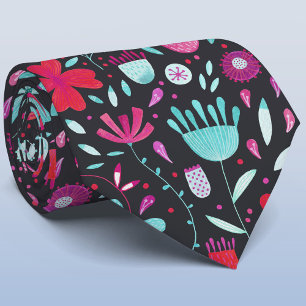 Gravata Cor d'água do Prado das Flores Escuras