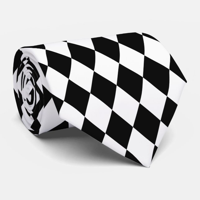 Gravata Cor de fundo do harlequin DIY do PixDezines (Rolled)