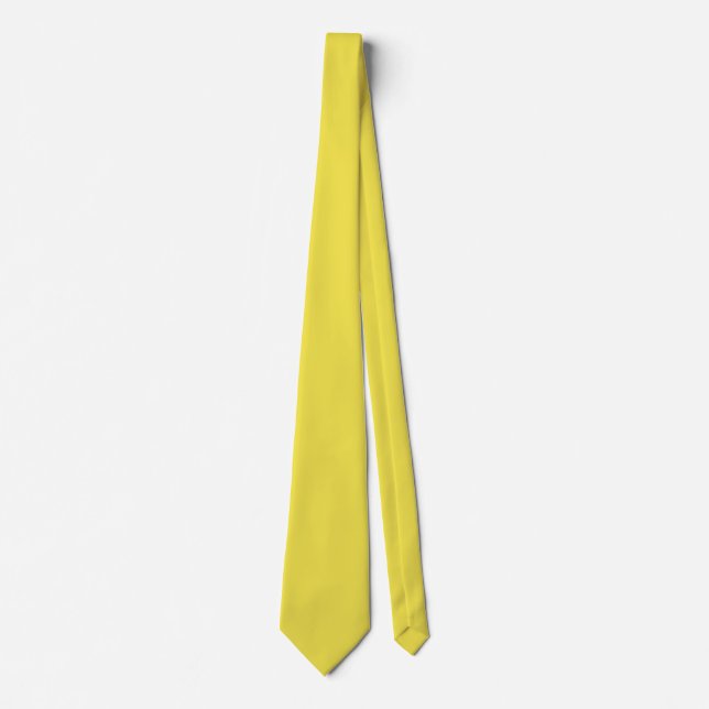 Gravata Cor F2E349 Amarelo do Carnação - Adicionar sua opç (Frente)