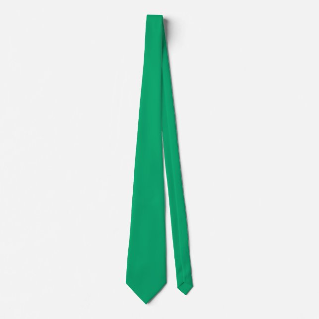 Gravata Cor Jade Green 00A86B - Com opção para adicionar n (Frente)
