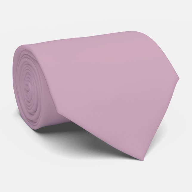Gravata Cor Lilac Solid Cinza Escuro (Rolled)
