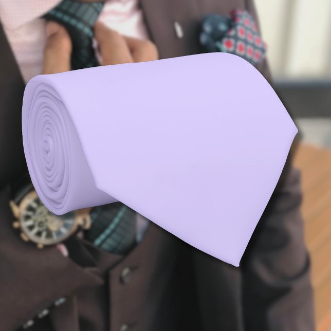 Gravata Cor Sólida Lilac do Pastel | Clássico | Elegante (Criador carregado)