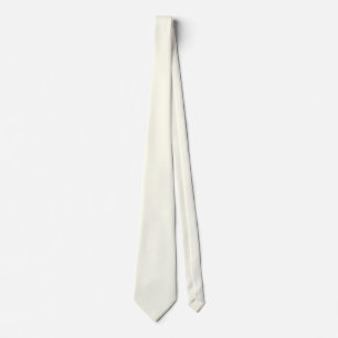 Gravata Cor Sólida Marfim Minimalista Simples Moderna