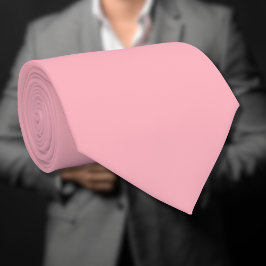 Gravata Cor Sólida Rosa Esbranquiçada da Tendência | Elega