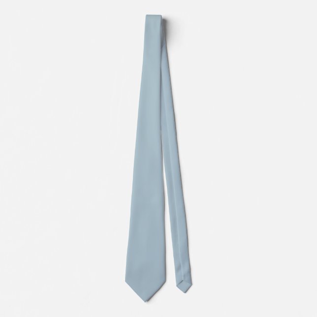 Gravata Cor Sólido Azul Pastel (Frente)