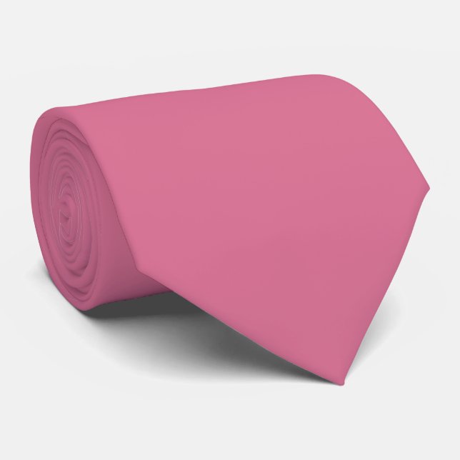 Gravata Cor Sólido Simples Rosa Violeta Pálido (Rolled)