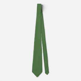 Gravata Cor Sólido Verde Fern