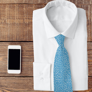 Gravata Corações Azuis