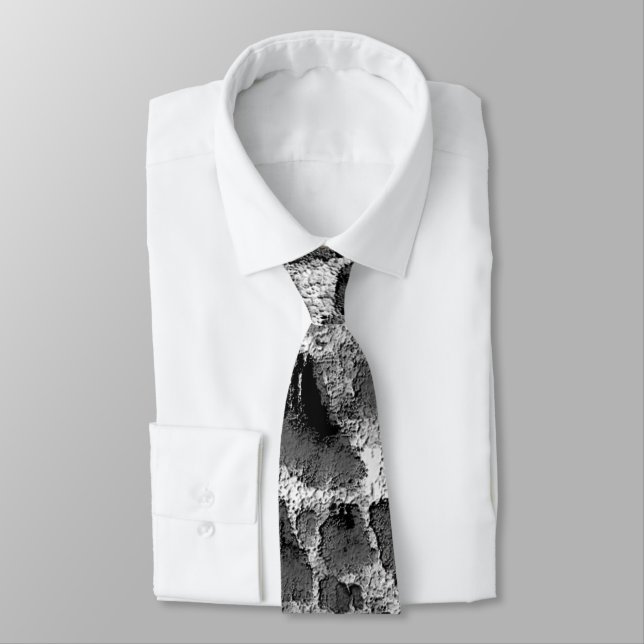 Gravata Coral com travesseiro redondo preto e branco a cor (Amarrado)