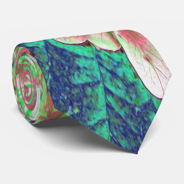 Gravata Coral Elegante e Chartreuse Limelight Hydrangea (Rolled)