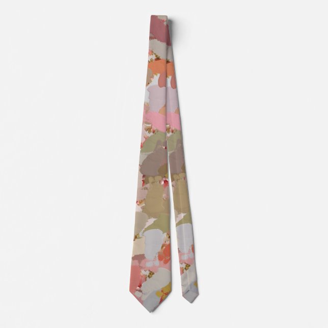 Gravata Coral Paint Splatter (Frente)