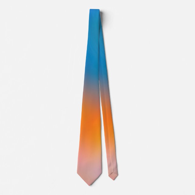 Gravata Corbata a todo cor divergente tidos degradados (Frente)