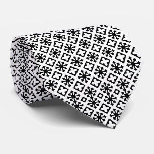 Gravata Corbata blanca con negro
