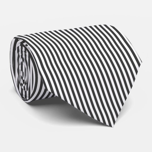Gravata Corbata de estilo masculino moderno rayas (Rolled)