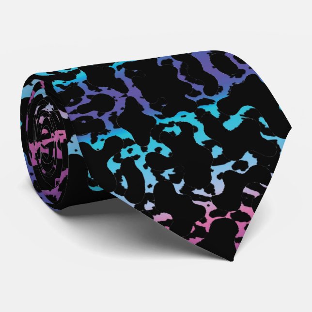 Gravata Corbata de leopardo degradado lindo (Rolled)