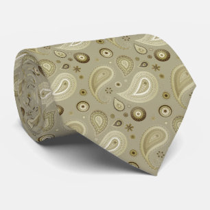 Gravata Corbata elegante beige con marrón
