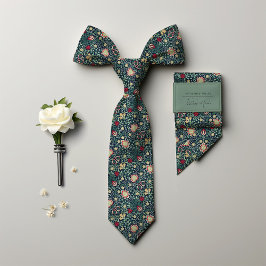 Gravata Cores de Natal Vintage Morris Masculina Persa