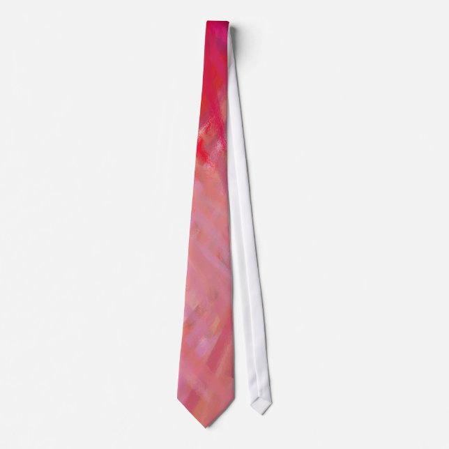 Gravata Cores de Pintura Abstrata #26 (Frente)