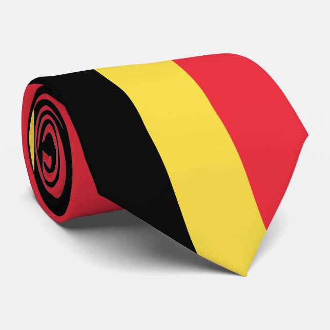 Gravata Cores de Sinalizador Bélgica (Rolled)