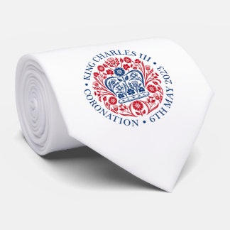 Gravata Coroa Britânica do Rei III Charles Memabilia