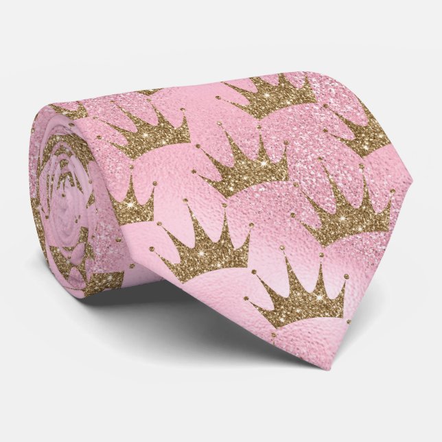 Gravata Coroa espumante (Rolled)