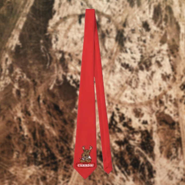 Gravata Corta o Canadá! Engraçado Mose Necktie (Criador carregado)