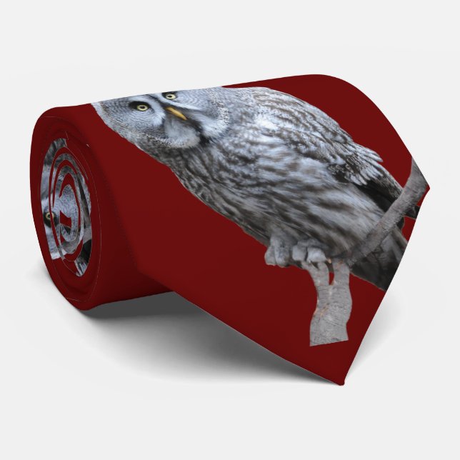 Gravata Coruja de Cinzas excelentes (Rolled)