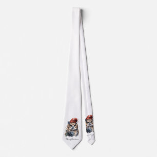 Gravata Coruja de Inverno Encantada, personalizada