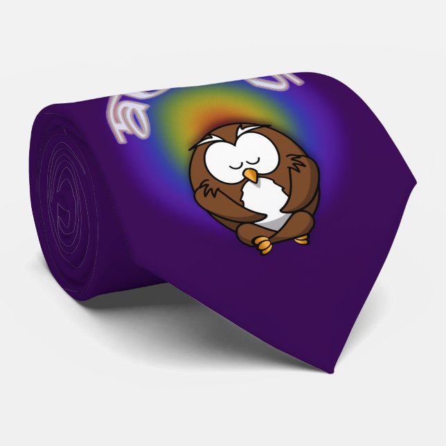 Gravata coruja ioga (Rolled)