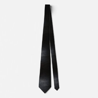 Gravata Couro Preto Distinto Faux