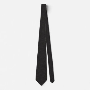 Gravata Couro Preto Faux