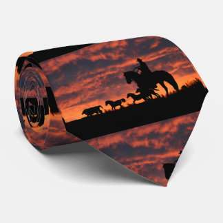 Gravata Cowboy e Tie Cavalos Selvagens