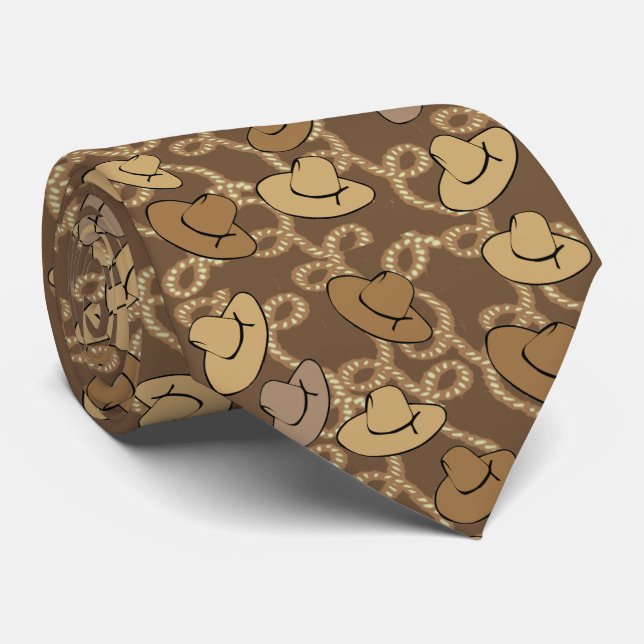Gravata Cowboy Ocidental e Colheita de Lassos (Rolled)