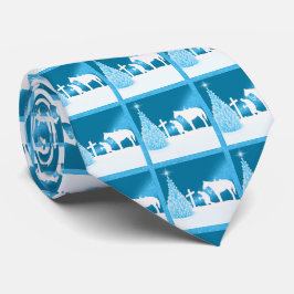 Gravata Cowboy Ocidental Rezando Cena de Neve de inverno