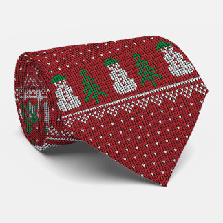 Gravata Cozy Red Christmas Festive Holiday 