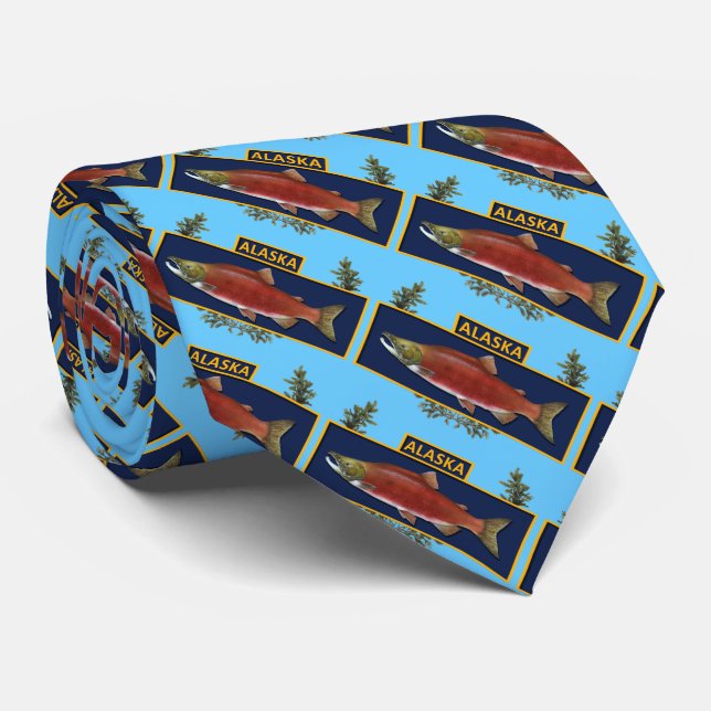 Gravata Crachá do pescador do combate de Alaska (Rolled)