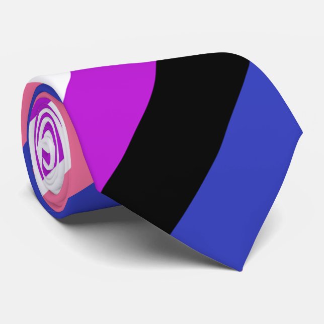 Gravata Cracóvia de Cores de Genderfluido (Rolled)