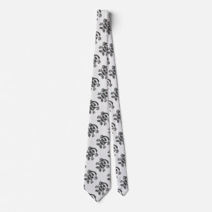 Gravata Crânio dos Crossbones do papai noel no estilo fei