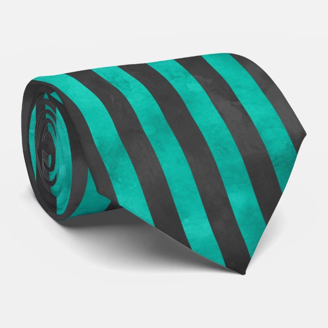 Gravata Crânios Turquesa e Série de Girassóis Design 4  (Rolled)