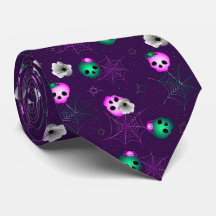 Crânios Verdes e Rosa Modernos