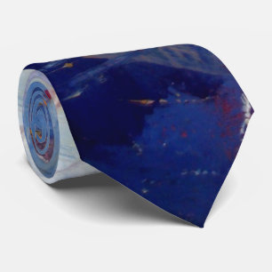 Gravata Creative Original Blue Abstrato Art Modern