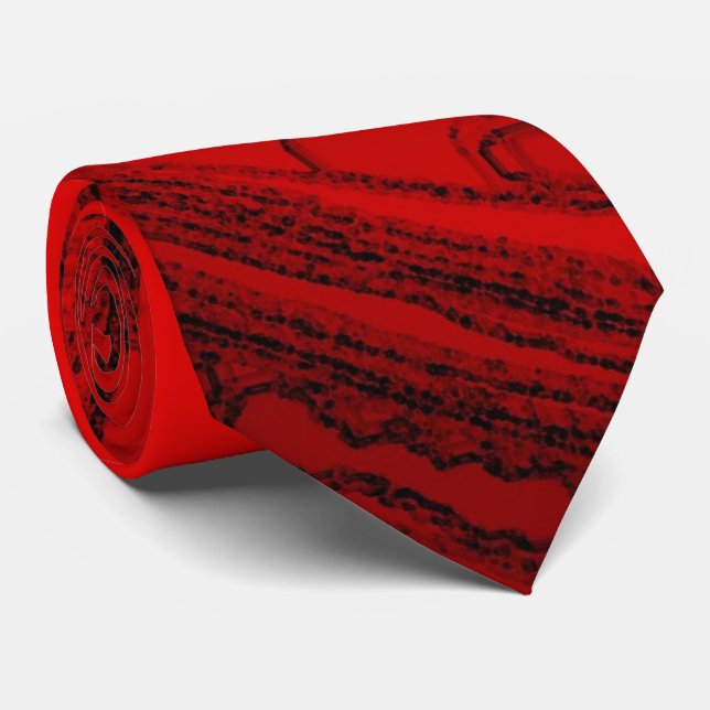 Gravata Creative Original Na moda Red Abstrato (Rolled)