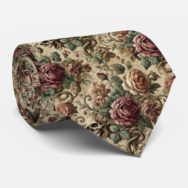 Gravata Crematório de Rosewood - Vitoriano Gótico (Rolled)