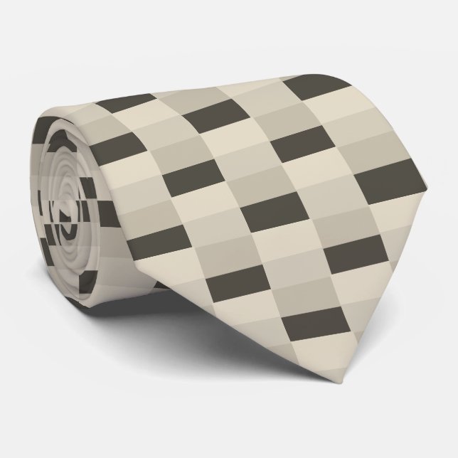 Gravata Creme Macio com Padrão de Cor de Passas (Rolled)